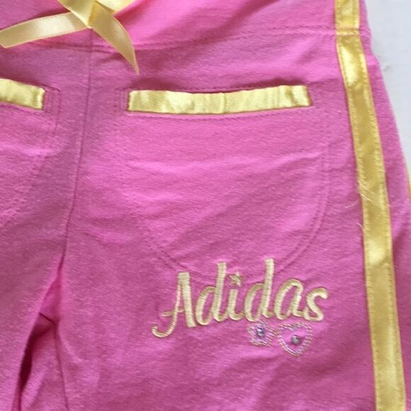 Pink & Yellow Adidas Pants Size 2T - Picture 3 of 8